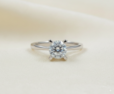 Round Cut Single Stone Ring Round Cut Single Stone Ring