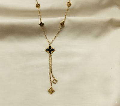 Lariat Clover Chain Necklace Lariat Clover Chain Necklace