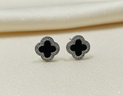 Silver Clover Stud Earrings Silver Clover Stud Earrings