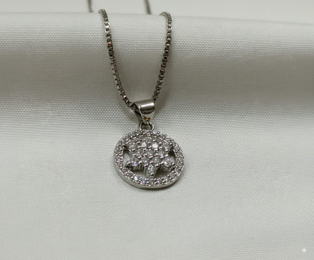 Snowflake Star Pendant Necklace Snowflake Star Pendant Necklace