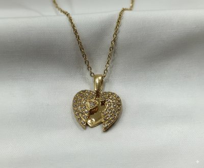 Pave Heart Locket Necklace Pave Heart Locket Necklace