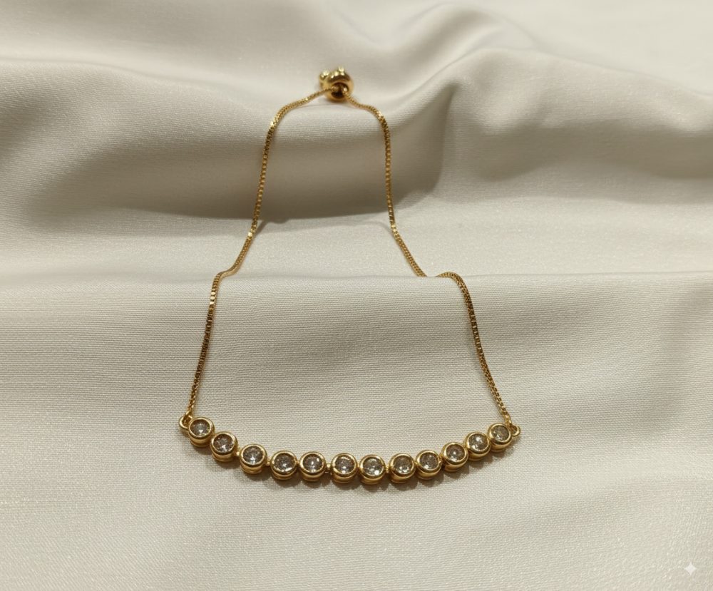 Rosy Bezel Tennis Bracelet Rosy Bezel Tennis Bracelet