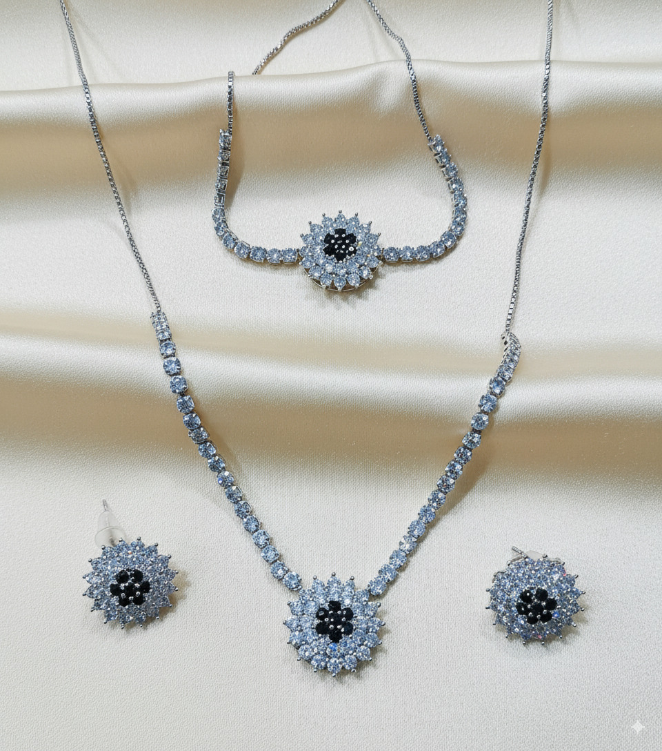 The Midnight Bloom Jewelry Set